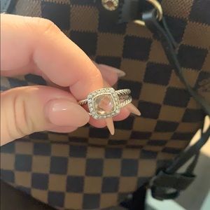 David Yurman Morganite Petite Albion Ring